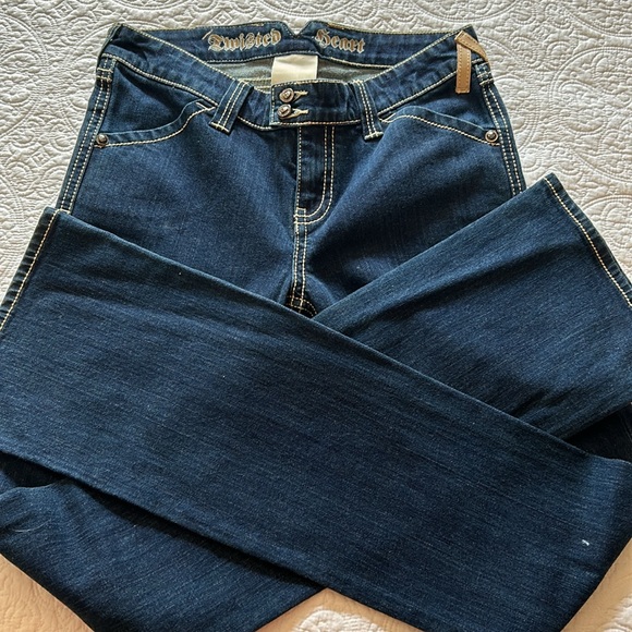 ❤️TWISTED HEART”boot cut jeans - Picture 3 of 11